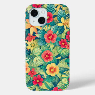 Coque Pour iPhone 15 Fleur sauvage