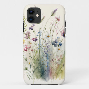 Case-Mate iPhone Case Fleur sauvage aquarelle