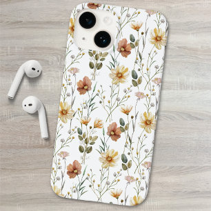 Coque Pour iPhone 14 Fleur sauvage aquarelle boho