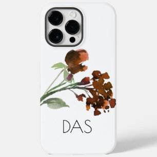 Coque Pour Pour iPhone 14 Pro Max Fleur sauvage Terracotta Orange Bohemian Custom