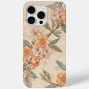 Coque iPhone 15 Pro Max Fleur vintage