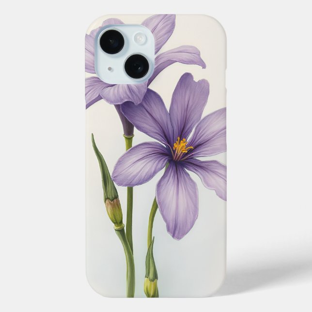 Coques Case-Mate iPhone Fleur violette (Verso)