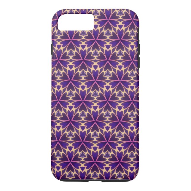 Coques Case-Mate iPhone Fleurs Abstraites rose or (Dos)
