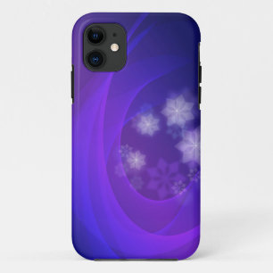 Case-Mate iPhone Case Fleurs Abstraites sur Arrière - plan Indigo plié