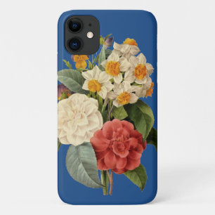 Coque iPhone 11 Fleurs anciennes, camélias et narcisses, Redoute