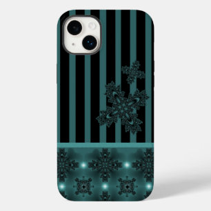 Coque Pour iPhone 14 Plus Fleurs Artdeco dans le style rétro