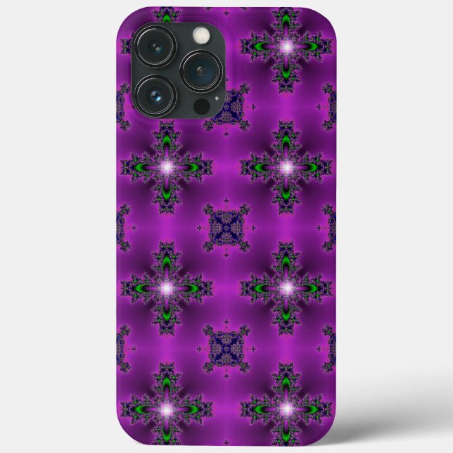 Coques Case-Mate iPhone Fleurs Artdeco dans le style rétro (Verso)