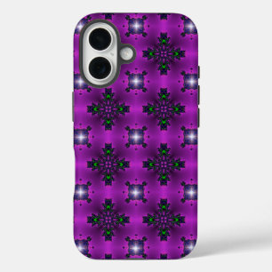 Coques iPhone 16 Fleurs Artdeco dans le style rétro