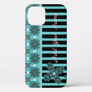 Case-Mate iPhone Case Fleurs Artdeco en style Rétro, Ajouter votre nom