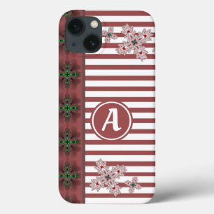 Case-Mate iPhone Case Fleurs Artdeco en style rétro avec monogramme