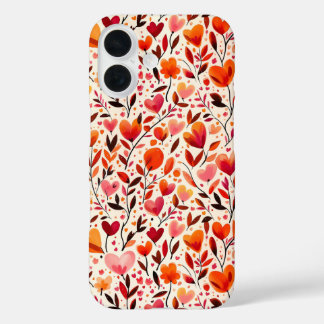 Coques iPhone 16 Fleurs au coeur