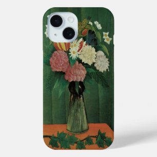 Coque Pour iPhone 15 Fleurs avec Ivy par Henri Rousseau, Floral Vintage
