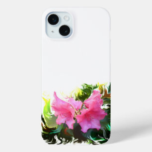 Coque iPhone 15 Mini Fleurs azalées
