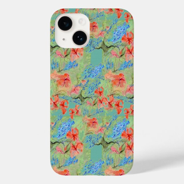 Coques Case-Mate iPhone Fleurs Balsam et Lobelia (Verso)
