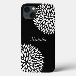 Etui iPhone 13 Fleurs blanches chic