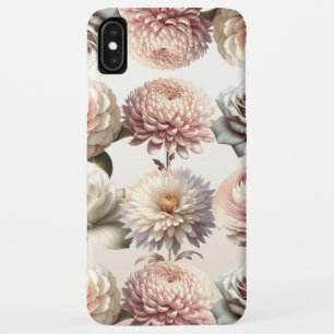 Case-Mate iPhone Case Fleurs Blanches Crèmeuses Rose Pêche
