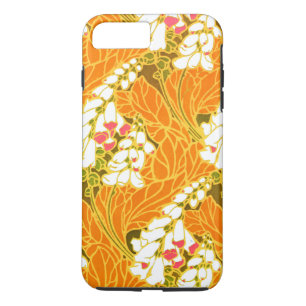 Coque Case-Mate Pour iPhone Fleurs blanches en forme de cloche Art nouveau de 