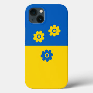 Case-Mate iPhone Case Fleurs bleu et jaune