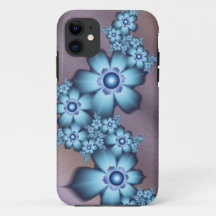 Etui iPhone Case-Mate Fleurs bleues