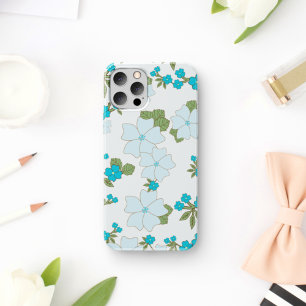 Case-Mate iPhone Case Fleurs Bleues, Motif Floral, Motif De Fleurs