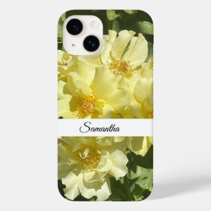 Coque Pour iPhone 14 Fleurs botaniques jaunes