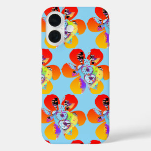 Coques iPhone 16 Fleurs cardiaques