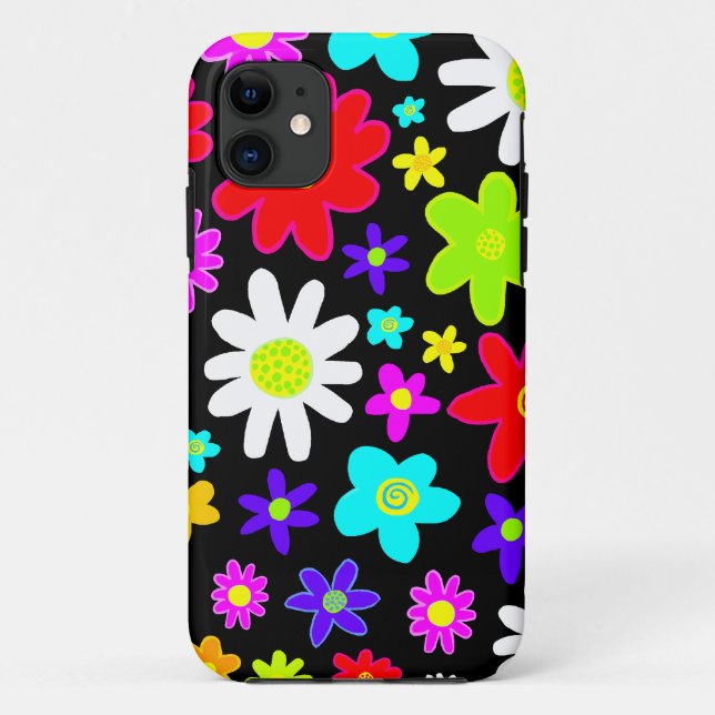 Coques Case-Mate iPhone Fleurs colorées (Dos)