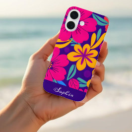Coques iPhone 16 Fleurs colorées-Dopamine Style-Fleurs rétro