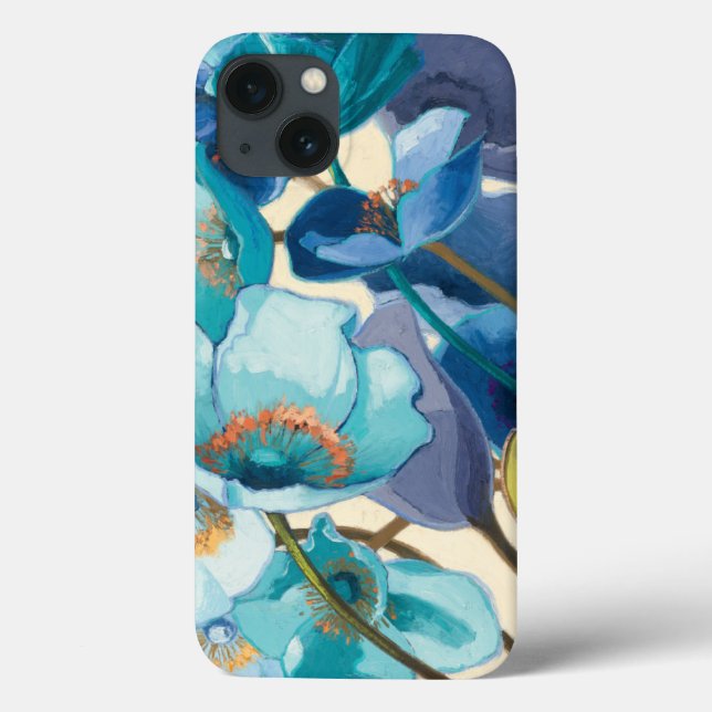 Coques Case-Mate iPhone Fleurs dans différentes nuances de violet et de bl (Verso)