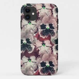 Case-Mate iPhone Case Fleurs d'aquarelle rose, bordeaux