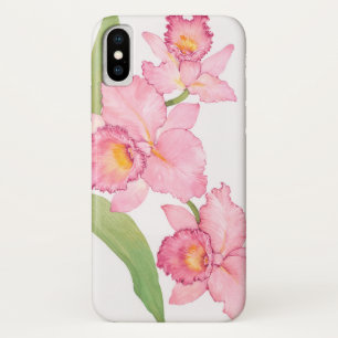 Coques Pour iPhone Fleurs d'aquarelle rose exotique