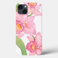 Fleurs d'aquarelle rose exotique