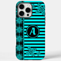 Fleurs d'art en style rétro avec monogramme