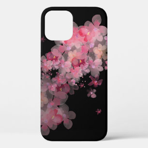 Case-Mate iPhone Case fleurs de cerisiers roses sur le noir