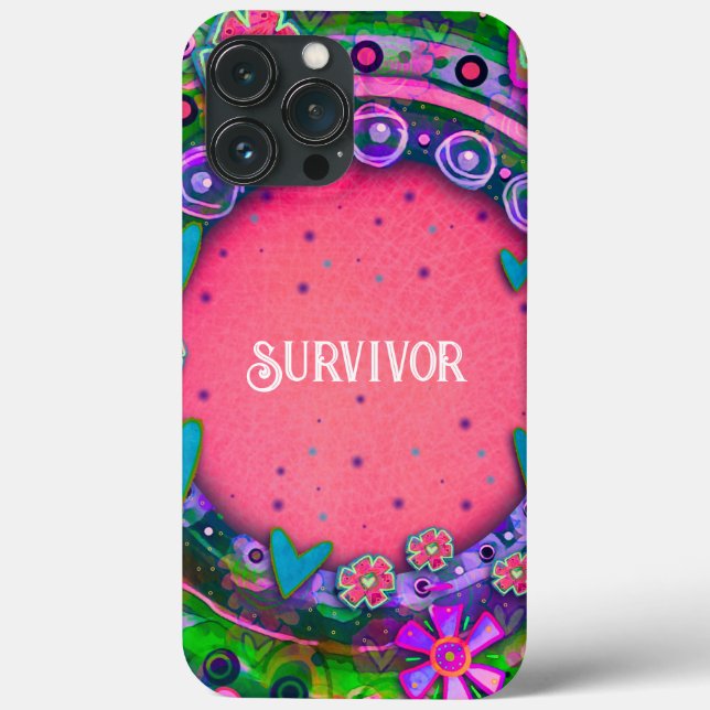 Coques Case-Mate iPhone Fleurs de coeur Personnalisable Inspiribilité Surv (Verso)