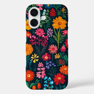 COQUES iPhone 16  FLEURS DE JARDIN