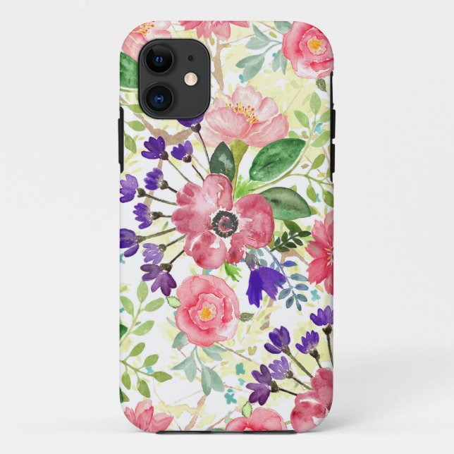 Coques Case-Mate iPhone Fleurs de jardin d'eau (Dos)
