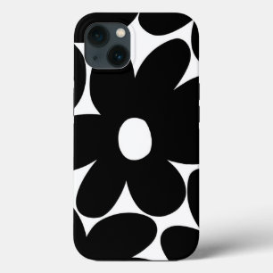 Case-Mate iPhone Case Fleurs de marguerite rétro en noir et blanc #1 #fl