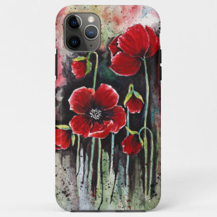 Case-Mate iPhone Case Fleurs De Pavot En Aquarelle