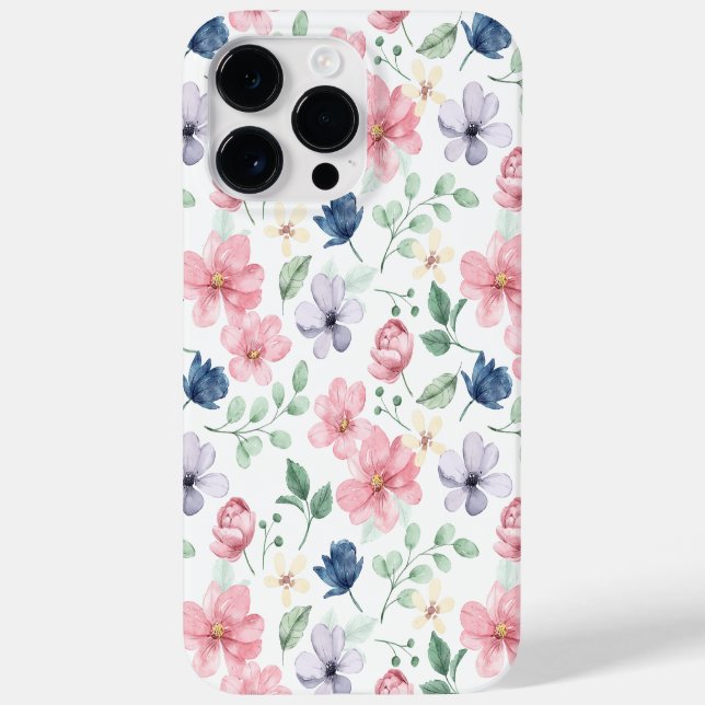 Coques Case-Mate iPhone Fleurs de printemps et Motif Feuille (Verso)