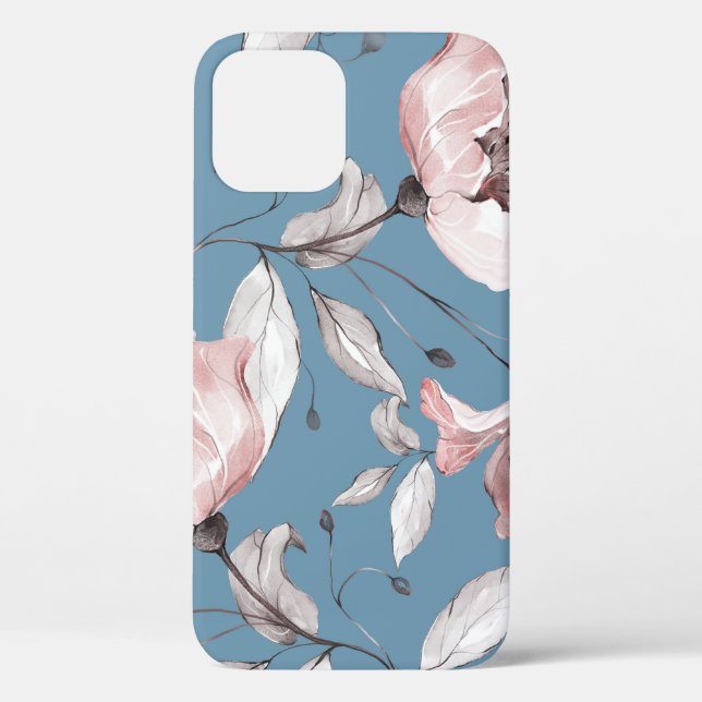Coques Case-Mate iPhone Fleurs de printemps, feuille, design transparent (Verso)