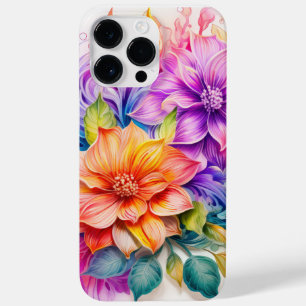 COQUE POUR POUR iPhone 14 PRO MAX FLEURS DE REGARDE 3D CLAIREMENT COLORÉES