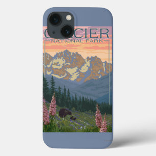 iPhone 13 Coque Fleurs de ressort - parc national de glacier, la