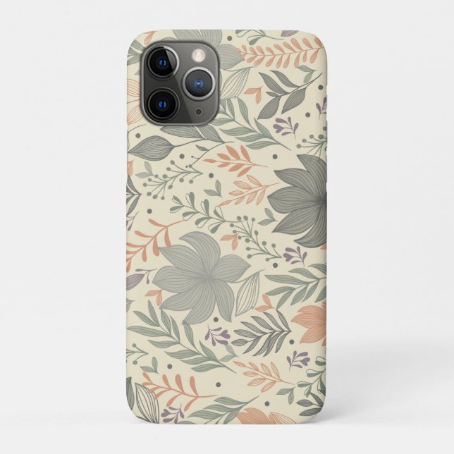 Coques Case-Mate iPhone Fleurs Dessinées à la Main (Dos)