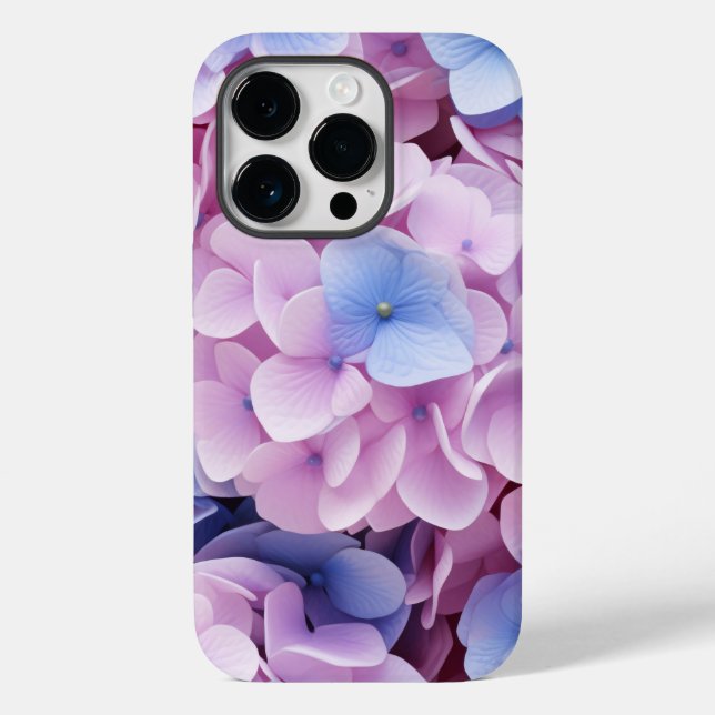 Coques Case-Mate iPhone Fleurs d'Hydrangea Motif sans couture (Verso)