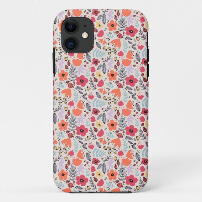 Coques Case-Mate iPhone Fleurs d'imaginaire (Dos)