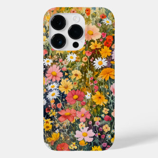 Coque Pour iPhone 14 Pro Fleurs d'Imaginaire Fleurs sauvages d'aquarelle lu