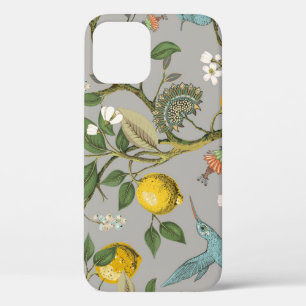 Case-Mate iPhone Case Fleurs d'oiseaux botaniques : papier peint Vintage