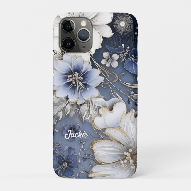 Coques Case-Mate iPhone Fleurs élégantes  (Dos)