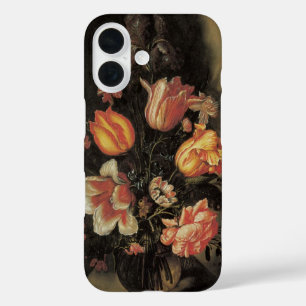 Coques iPhone 16 Fleurs en Vase, Vintage Baroque Floral Still Life